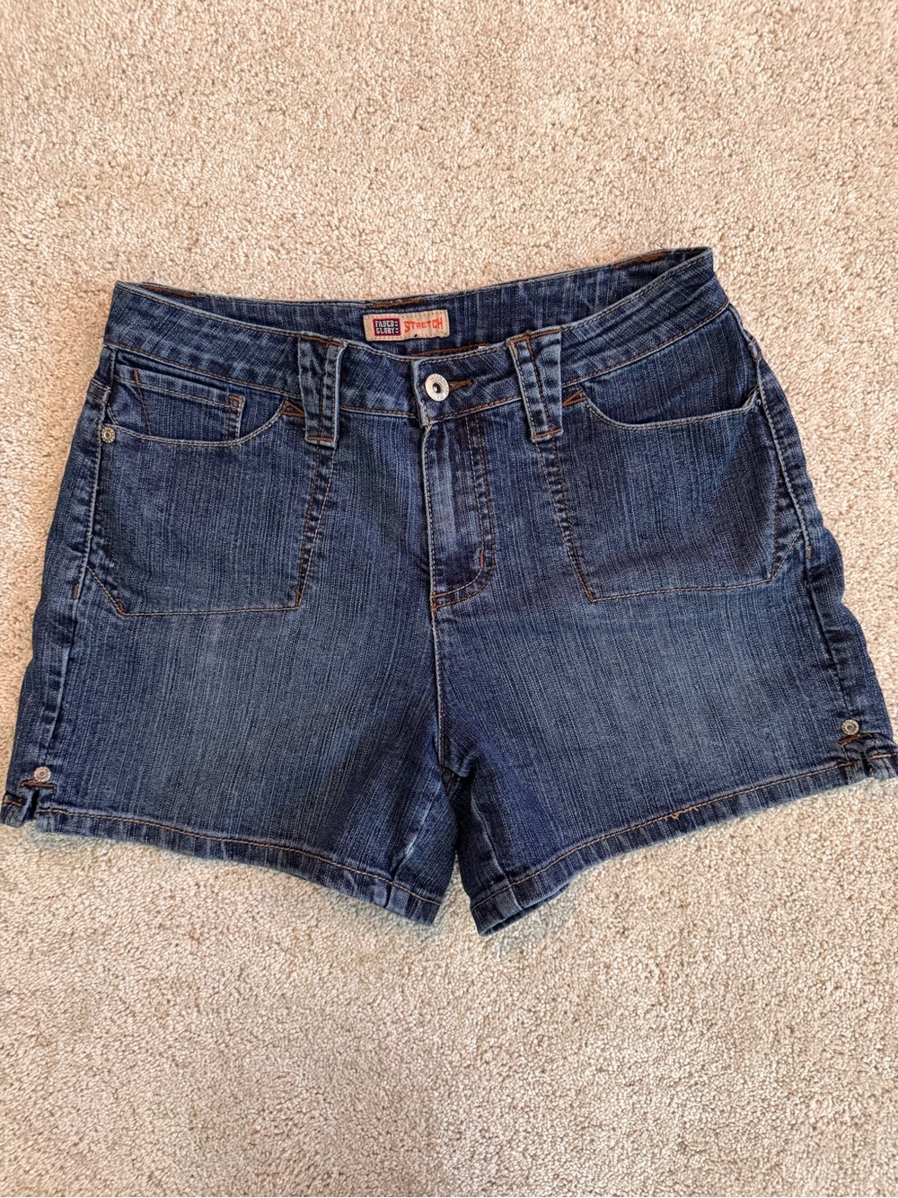Faded Glory Dark Blue Denim Shorts